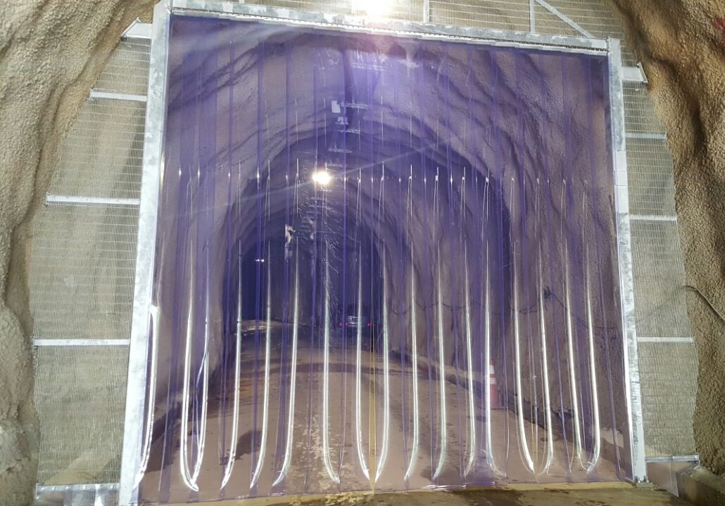 pvc strip curtain with stainless steel hanger