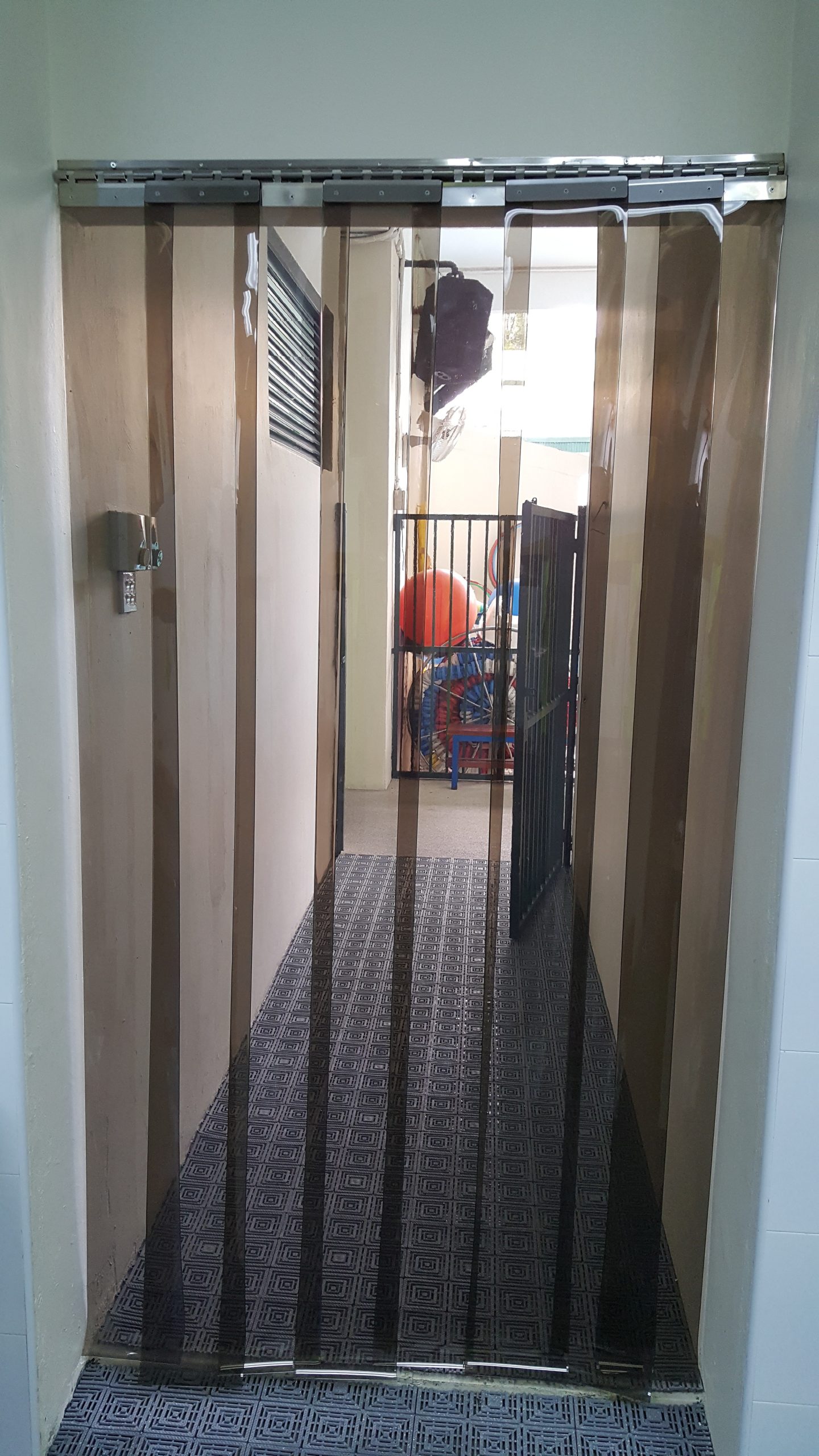 PVC Strip Curtain Black Tint
